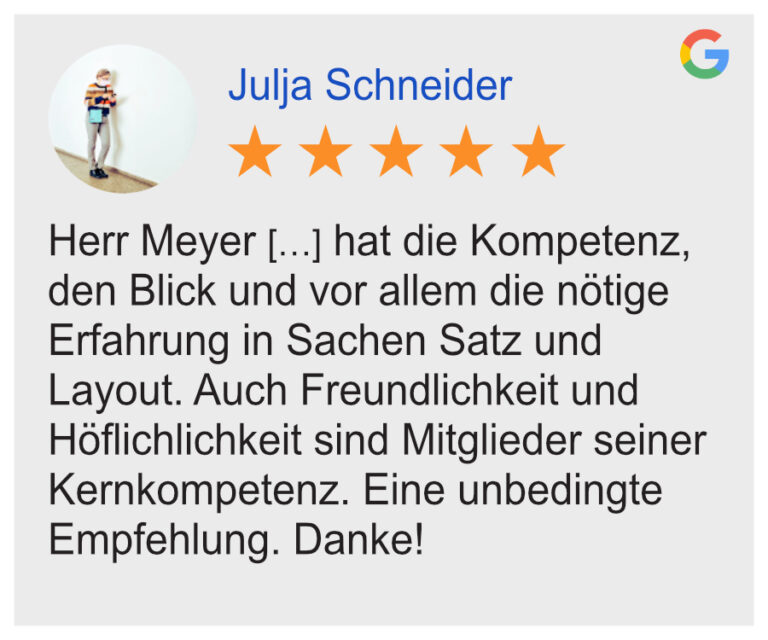 Beispiel für ein layout